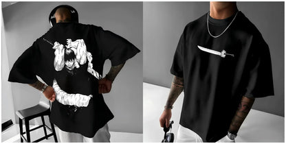 Fushiguro Toji Jujutsu Kaisen Anime Summer T-shirt Men Women Oversized Harajuku Casual Fitness Retro Loose Short Sleeves Y2k Top
