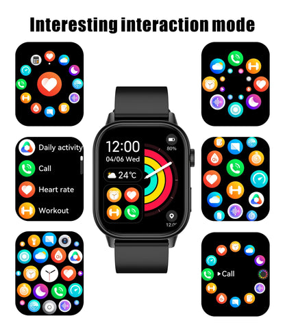 New smart watch for men and women HD AMOLED screen Heart Rate Bluetooth Call GPS tracking IP67 waterproof sports smart watch