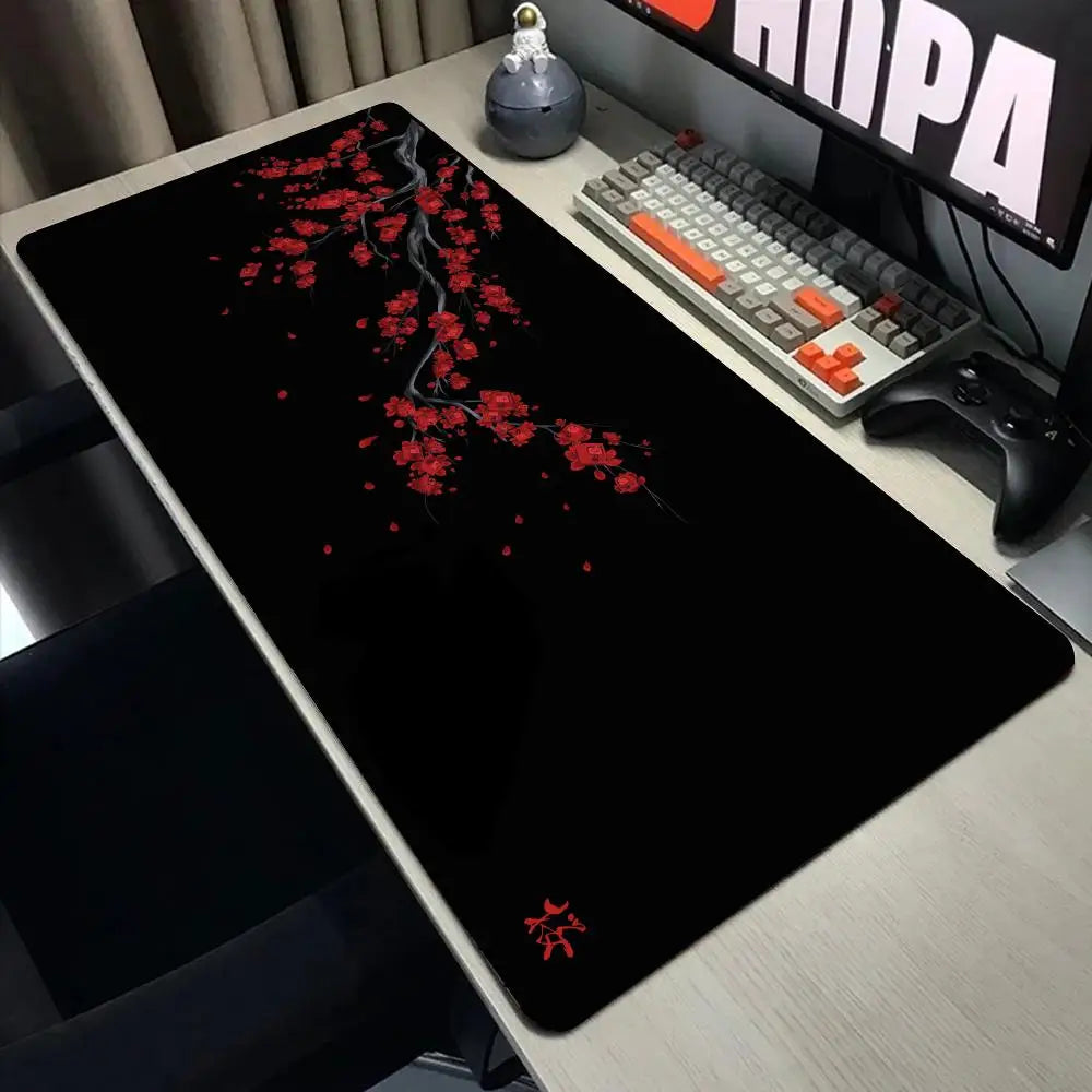 Cherry Blossom scenery mouse pad game washable rubber plus long table mat non-slip home office decorative computer accessories
