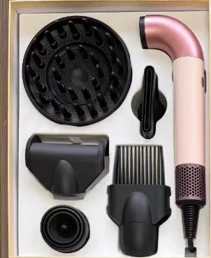 New High Speed Negative Ion Hair Dryer with Bend Tube Nozzle Quick Drying for Household Travel hairdryer home appliance 5 in 1