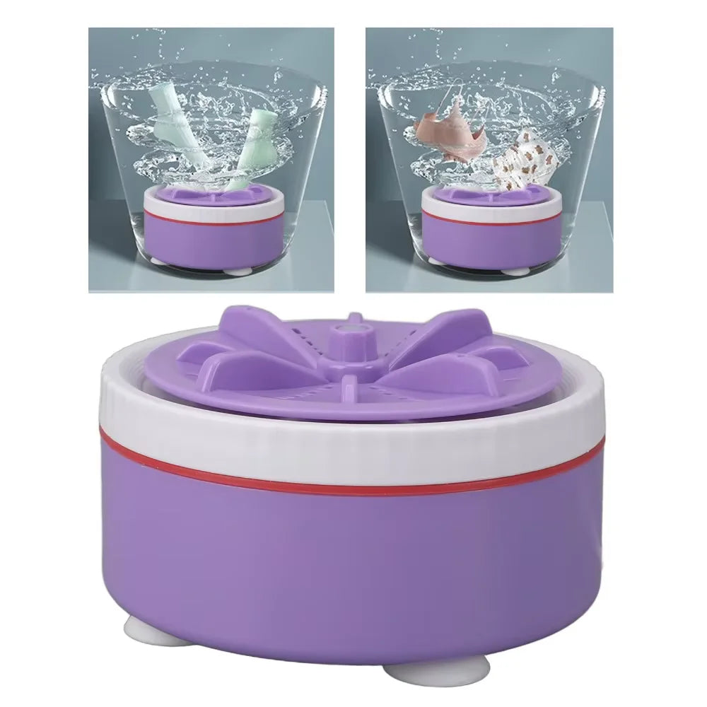 Portable USB Mini Washer - Turbo High-Power for Underwear/Socks, Space-Saving Travel/Business Use