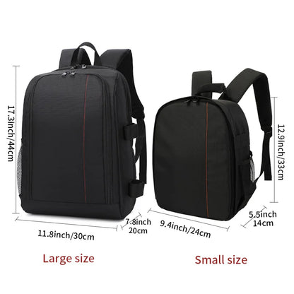 SLR digital camera backpack outdoor large capacity SLR camera bag 15.6-inch laptop backpack can accommodate SLR cameras and mult