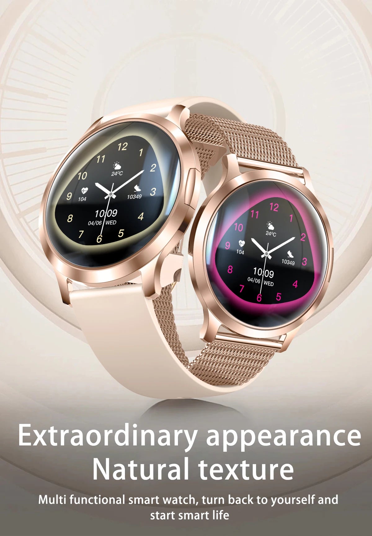 2025 New Smart Watch For Women Gift 1.32 Inch Full Touch Screen Sports Fitness Watches Bluetooth Calls Digital Smartwatch Ladies