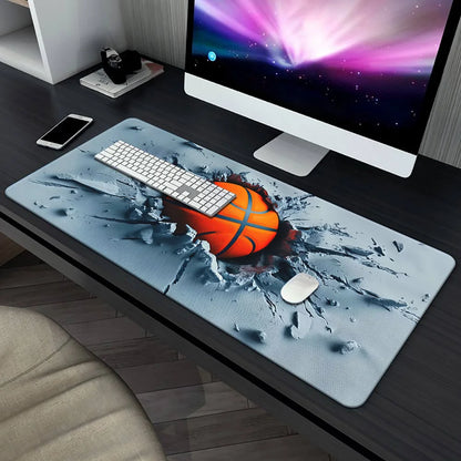 Basketball pattern Mouse Pad  Computer Office Game Table Mats XXL Rubber Anti-slip Gaming Keyboard Long Desk Pads playmat