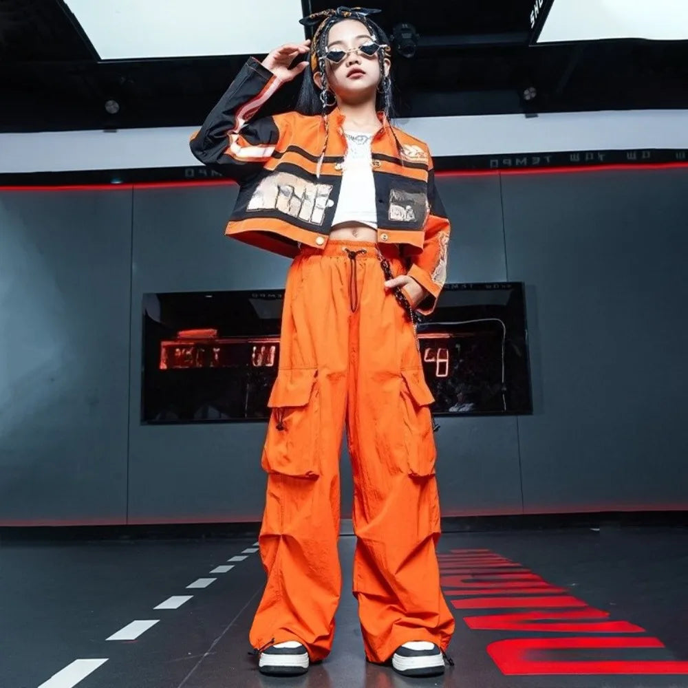 Teenage Girls Clothing Kids Clothes Casual Girls Pants Dance Wear Stage Costumes Jazz Dance Hip-hop Kids Pants Fashion Show