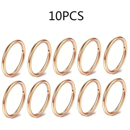 5/10Pcs 16G Nose Ring Hoop Stainless Steel Hinged Nose Rings Septum Clicker Tragus Helix Cartilage Daith Rook Earring Piercing