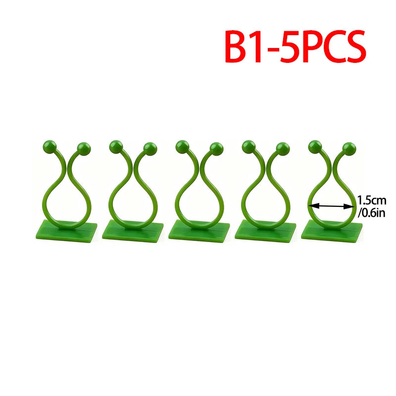 Plant Vine Traction Holder Invisible Plant Climbing Wall Fixture Clips Self-Adhesive Hook Indoor Outdoor Twisted or Fastened