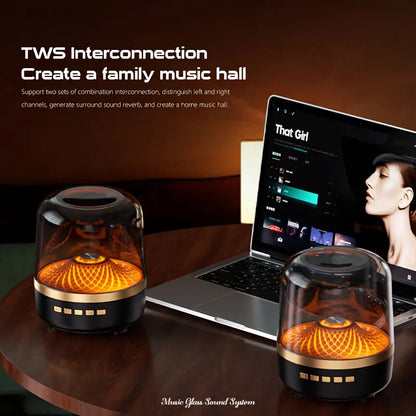 Wireless Bluetooth Speakers Powerful Portable Sound Box Subwoofer panoramic surround sound effec USB Sound System LED Lights