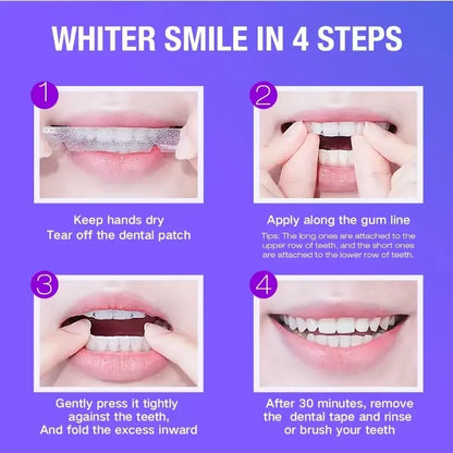 Teeth Whitening Kit - 5X LED Light Tooth Whitener, Mouth Trays, 3 Remineralizing Gel and 56 Teeth Whitening Strips