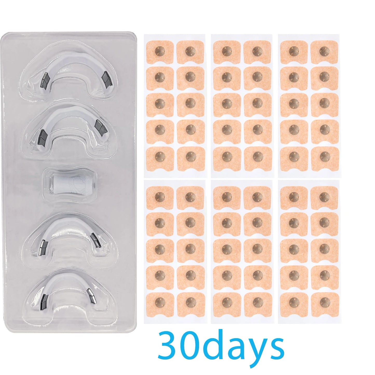 15/30Pairs Magnetic Nasal Breathing Dilators Kits Sport Nasal Dilator Boost Oxygen Intake,Breathing Refill Nose Clip