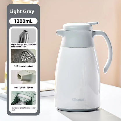 Insulated Pot Household 316 Stainless Steel Hot Pot Large Capacity Dormitory Student Warm Water Bottle Insulated Pot