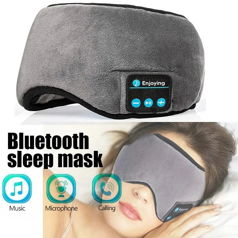 Smart Eye Mask Patch And Bluetooth Wireless Headphone 3D Sleep Mask Aid And Light-blocking Eye Cover