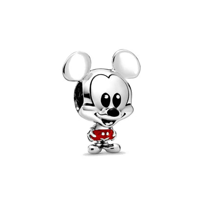 2025 New Disney Beautiful Princess Dress Bead Pendant 925 Silver Suitable for European Original Bracelet DIY Exquisite Jewelry