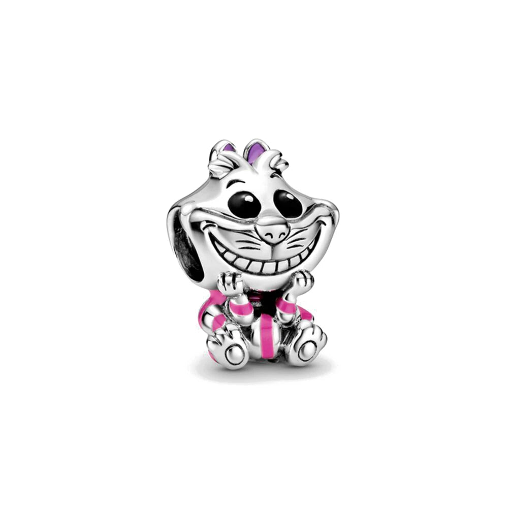 Hot Sell 925 Silver DIY Beads Jewelry Charms Bracelet Mickey Minnie Princess Christmas Stitch Robots Marvel Cute Miniso Disney