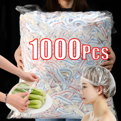 Disposable Plastic Food Cover Bag Reusable Transparent Food Protection Freezing Packaging Cling Film Kitchen Storage Organizer