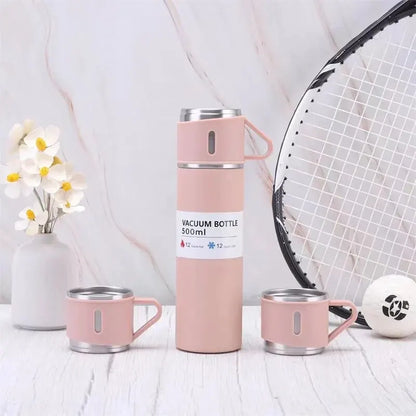 Modern Minimalist Style Large Capacity Portable Stainless Steel Vacuum Insulated Drinking Cup Equipped With A Drinking Cap