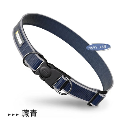 New Dog Collar and Leash Set Reflective Nylon Adjustable Collar for Small Medium Dogs Pet Walking Gear Dog Accessories P020