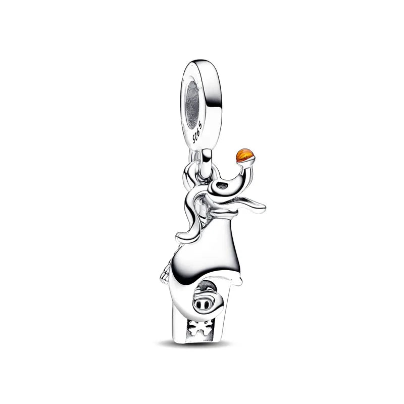 2025 New Disney Beautiful Princess Dress Bead Pendant 925 Silver Suitable for European Original Bracelet DIY Exquisite Jewelry