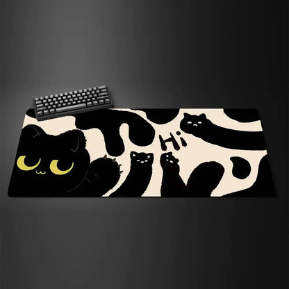 New line cute cat Mouse Pad Large Computer Office Game Table Mats XXL Rubber Anti-slip Gaming Keyboard Mousepads Long Desk Pads