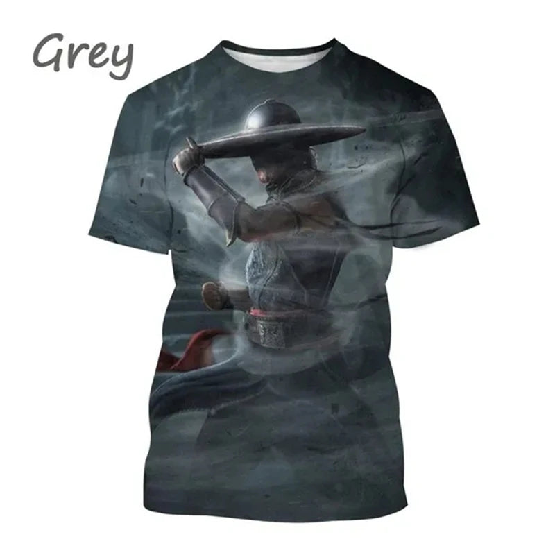 Summer Hot Selling Mortal Kombat Game 3D Print T Shirt Short Sleeve Street Style Cool Men's Casual T-Shirt Tees Male Streetwear