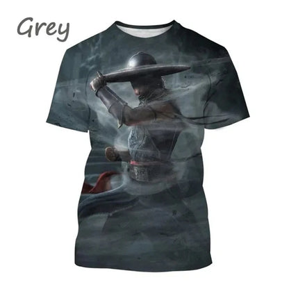 Summer Hot Selling Mortal Kombat Game 3D Print T Shirt Short Sleeve Street Style Cool Men's Casual T-Shirt Tees Male Streetwear