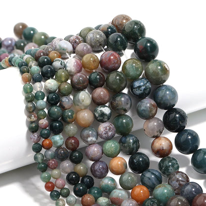 Natural Stone 4 6 8 10 12mm Round Tiger Eye Amethyst Agate Jades Stone Spacer Bead For Jewelry Making Diy Bracelet Needlework
