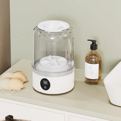 Underwear Washer with Laundry Cup Cordless Small Washing Machine Rechargeable Portable Washing Machine for Bra Underwear Socks