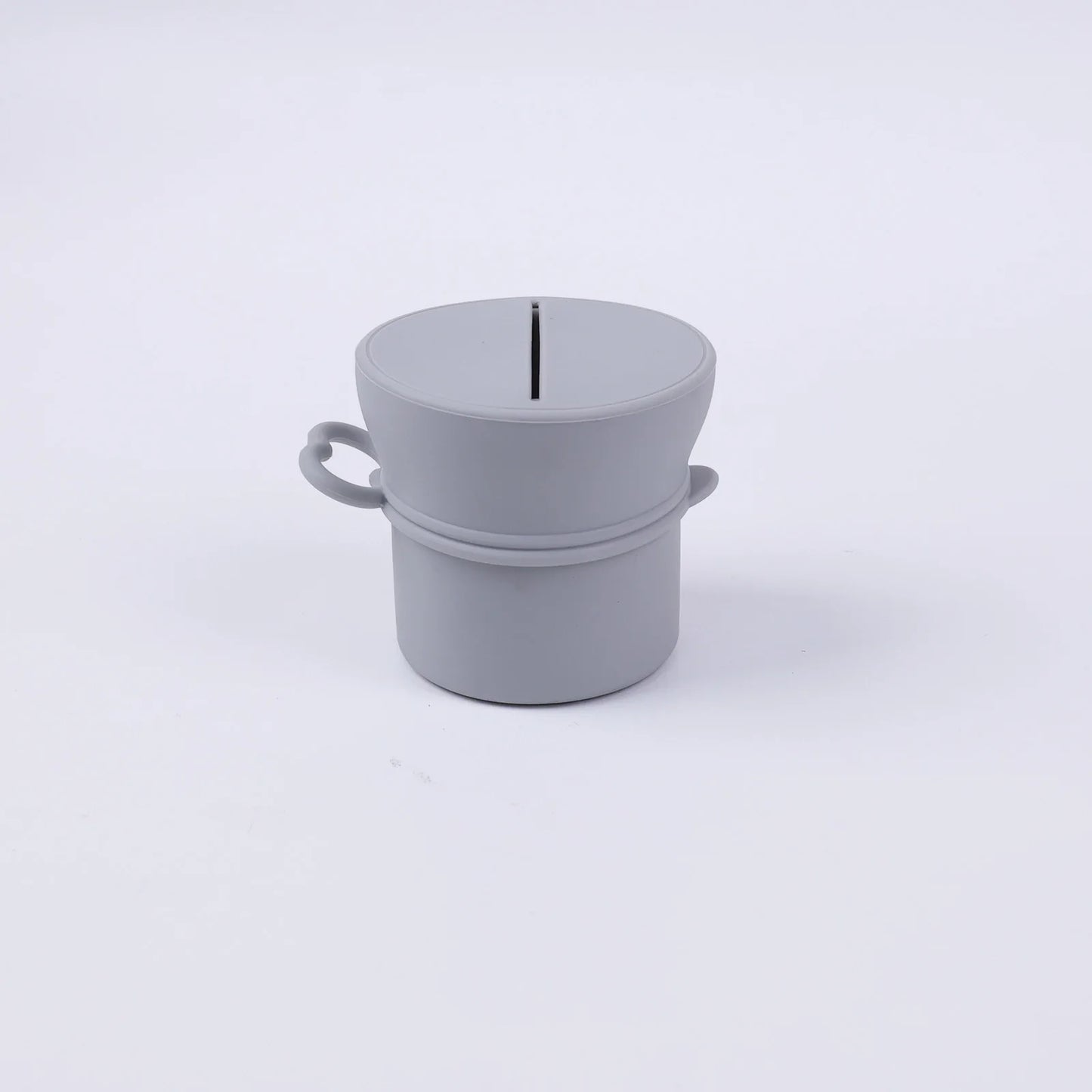 Portable Silicone Cup with Handle Food Grade Easy Clean Travel Mug BPA Free Leak Proof Drinking Cup for Outdoor Office