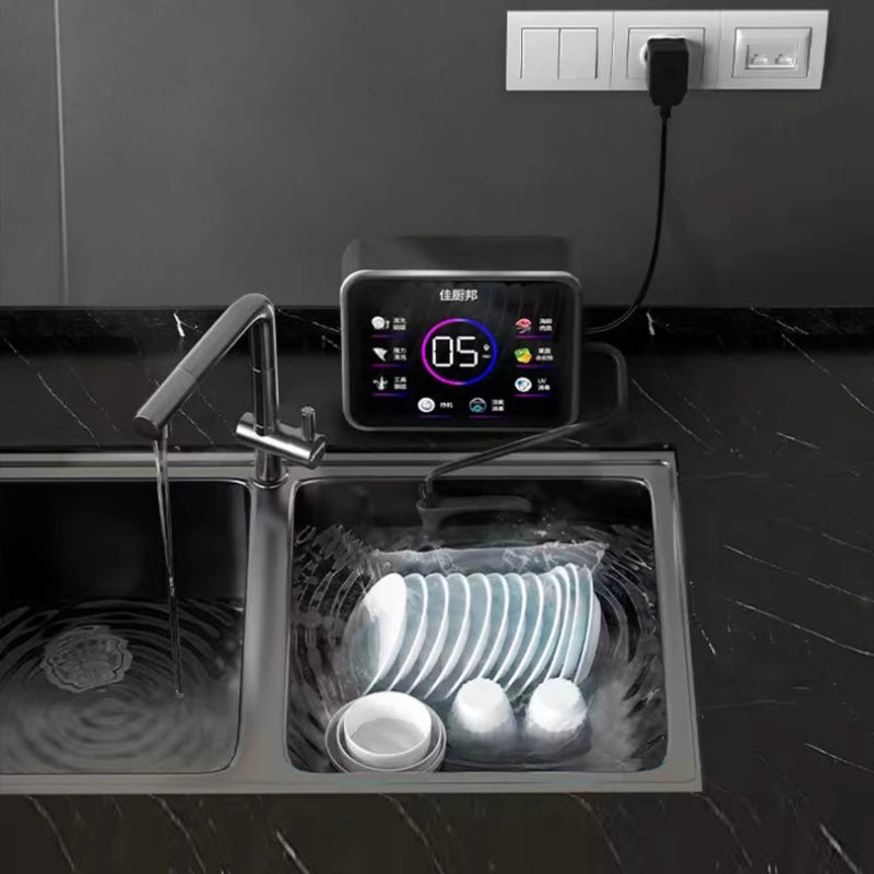 Ultrasonic Dishwasher Active Sterilization Multifunctional Vegetable Washing Artifact Installation-free Sink Desktop Cleaner