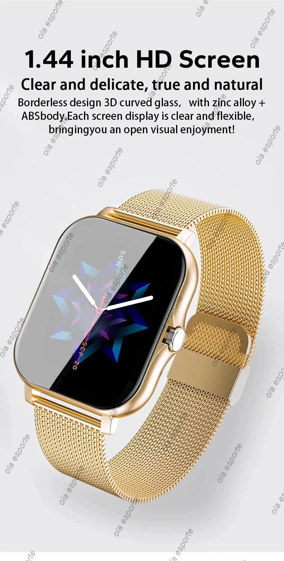 2024 Smart Watch For Men Women Gift Full Touch Screen Sports Fitness Watches Bluetooth Calls Digital Smartwatch Wristwatch