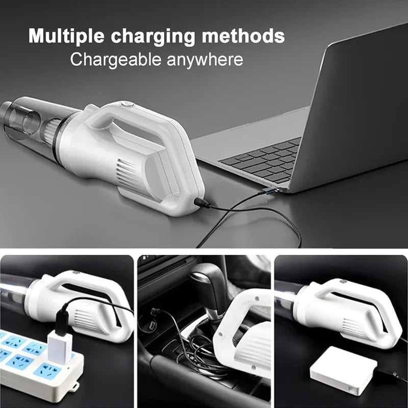 14000pa Led Cordless Vacuum Cleaner Portable Cleaning Machine Wash for Car and Appliances with Large Suction Flow Brushless Moto