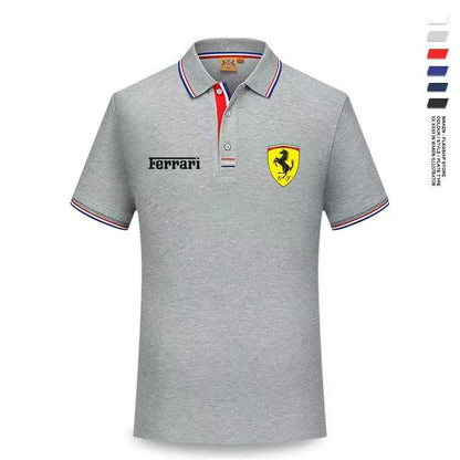 For Ferrari F430 Stradale 458 488 612 F12 High Quality F1 Racing Team Sport Training Short-sleeved Summer Men Women POLO T-shirt