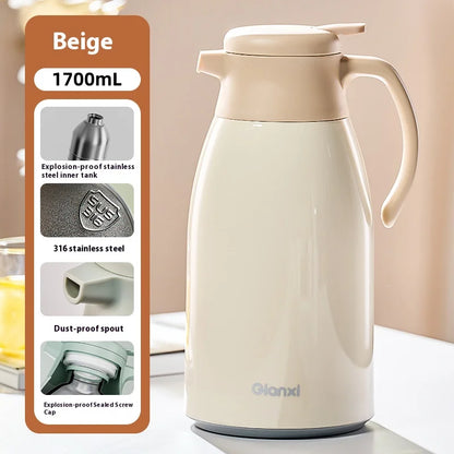 Insulated Pot Household 316 Stainless Steel Hot Pot Large Capacity Dormitory Student Warm Water Bottle Insulated Pot