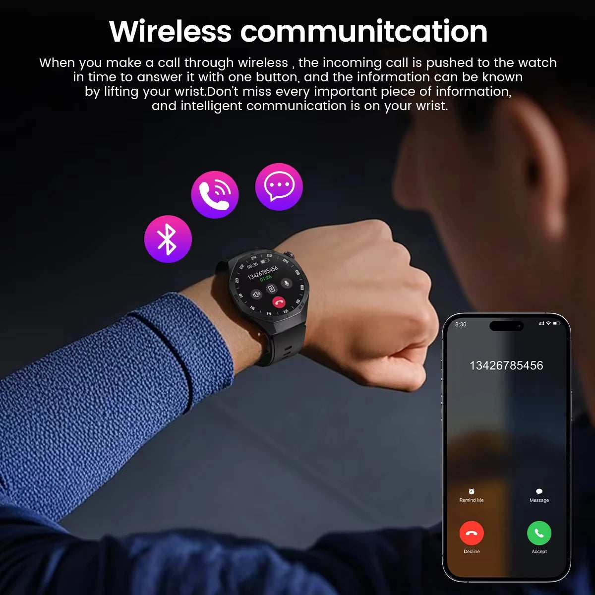 2025 SmartWatch For Ios Android Men Waterproof Smartwatch Women Sleep Monitor Message Fitness Tracker Sport Watches SMS Gift