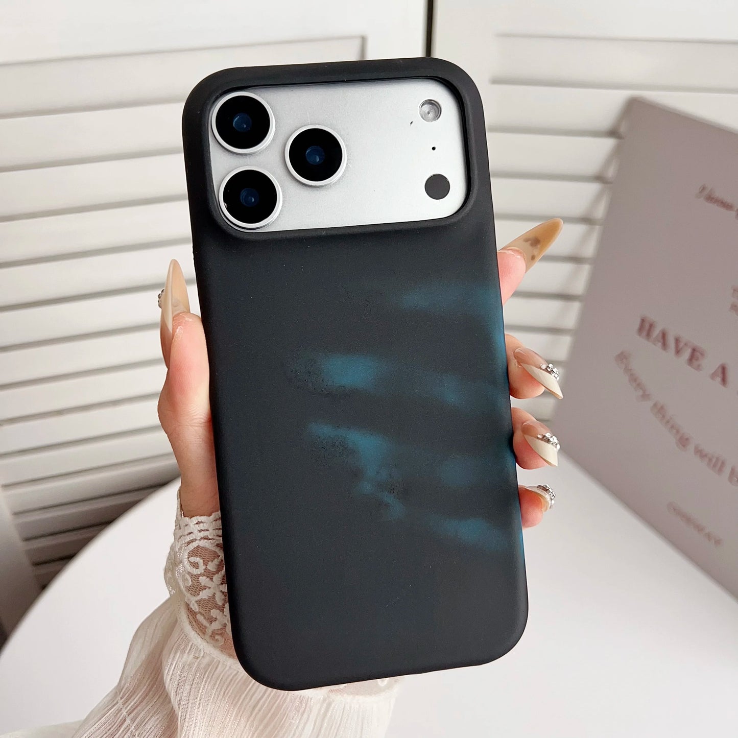 Thermal Sensing Color Changing Phone case for iPhone 17 Air 16 15 14 Plus 13 12 11 Pro Max with Wonderful Sensation Shock Cover