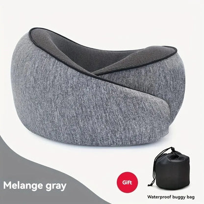 Travel Neck Pillow Car Neck Memory Foam Pillow U-Shaped Portable Auto Headrest Pillow Adjustable Traveling Sleeping Neck Pillow