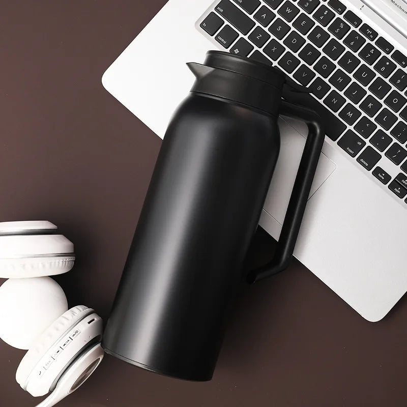 304 Stainless Steel Kettle Thermos 1.5L Big Capacity Double Wall Vacuum Insulated Flask Portable Travel Coffee Pot Hot Water Jug
