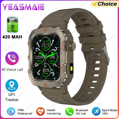 Smart Watch With Flashlight Function, Wireless Calls, Health Monitor，Message Reminders, Suitable For Iphone And Android Phones