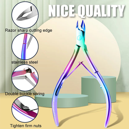 1/2/4Pcs Stainless Steel Cuticle Nail Nipper Clipper Cutter Nail Art Manicure Pedicure Care Trim Plier Cutter Beauty Nail Tools