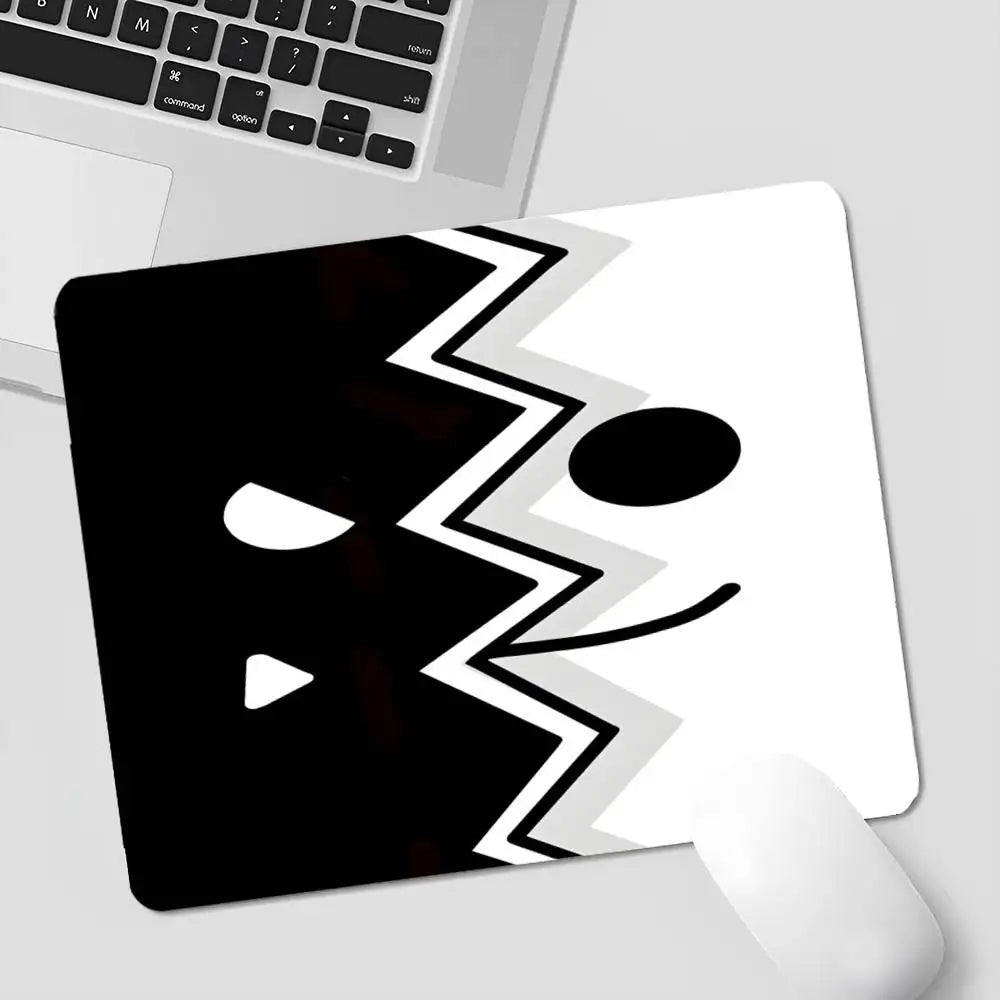 Cartoon Geometry Dash Video Game Office Student Gaming Thickened Large Pad Non-slip Cushion Mouse Pad for PC Computer Table