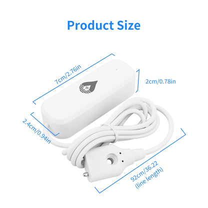 Tuya WiFi/Zigbee Water Leak Detector Sensor Smart Home App Remote Monitoring Flood Alarm Security Protection For Google Home