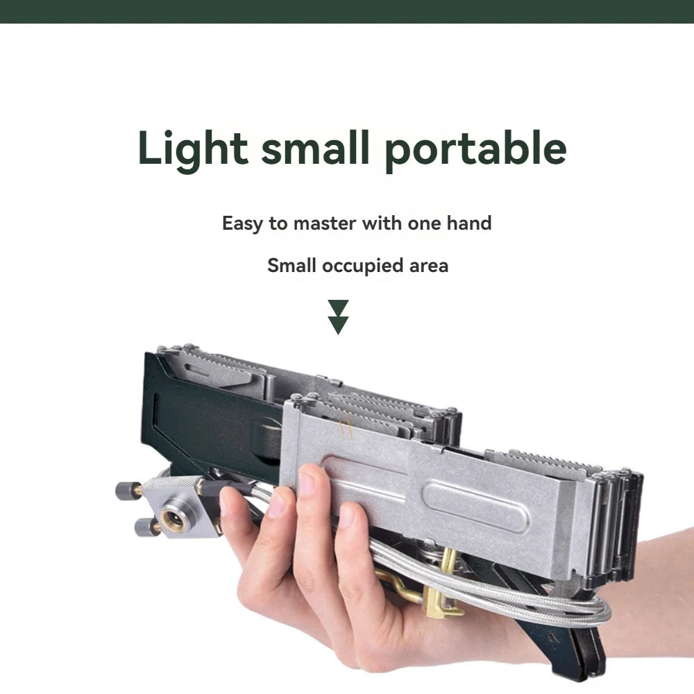 BRS-32 Lightning Dual-Star Outdoor Camping Double-Head Stove Portable and Foldable Fire Switch Free Adjustable Control Cookware