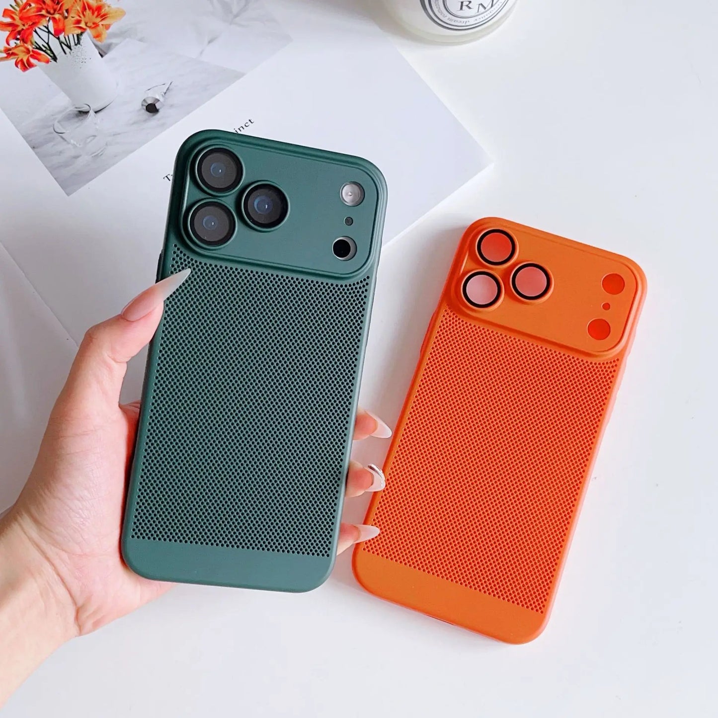 Cooling Phone Case Heat Dissipation For iPhone 17 17 Pro 17 Pro Max 17 Air Shockproof Breathable iPhone 17 Series Back Cover