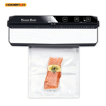 HOMEFISH Home-Use Small Food Vacuum Sealing Machine Kitchen Appliance for Food Preservation Compact Vacuum Packaging Machine