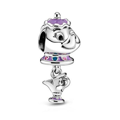 Hot Sell 925 Silver DIY Beads Jewelry Charms Bracelet Mickey Minnie Princess Christmas Stitch Robots Marvel Cute Miniso Disney