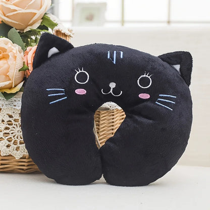 U-Shaped Neck Pillow with Cute Cartoon Animal Designs - Perfect for Travel, Camping, Airplane, and Napping - Comfort Support