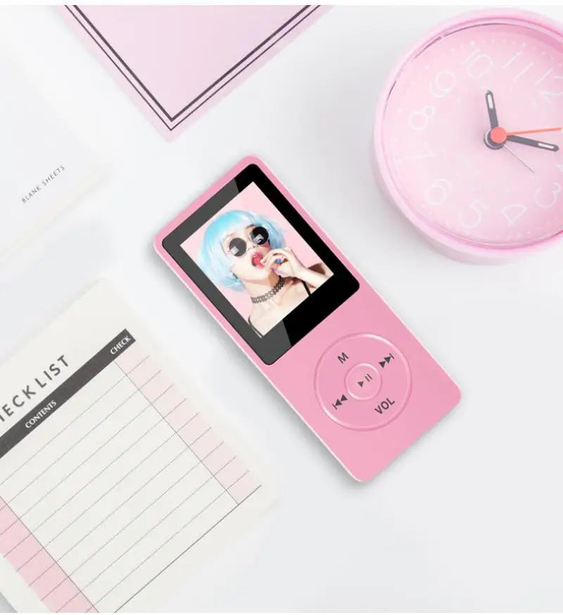 Portable MP3 Player USB Charging Record Digital Display Screen Media Lossless Portable Pocket Sports Running Walking Music Play