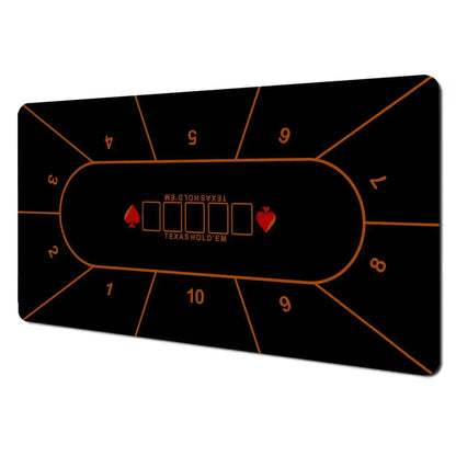 Texas Hold'em Table Pad Portable Rubber Poker Table Mouse Pad Keyboard Office Gaming Table Pad Gambling Players Game Layout