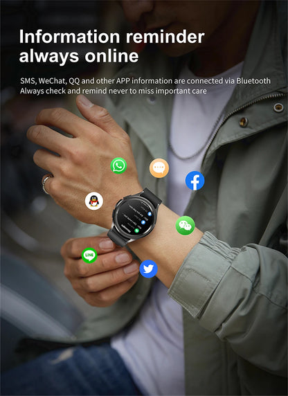 2025 New Smart Watch 6 Classic Smart Watch Fashion Men Sports Fitness Waterproof Heart Rate AMOLED HD Bluetooth Call Smartwatch