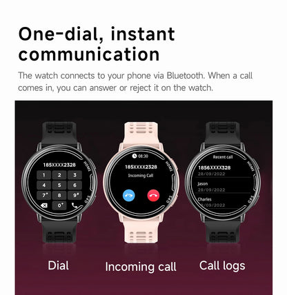 Smart Watch for Men Women Built-in GPS Fitness Watch with BT Calls 100+ Sport Modes IP68 Waterproof Smartwatch for Android iOS